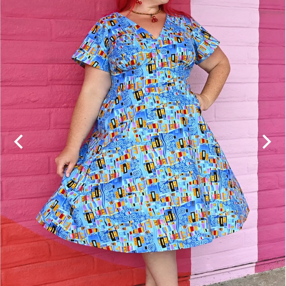 NWT! Cherry Velvet Retro Pin-up Dress